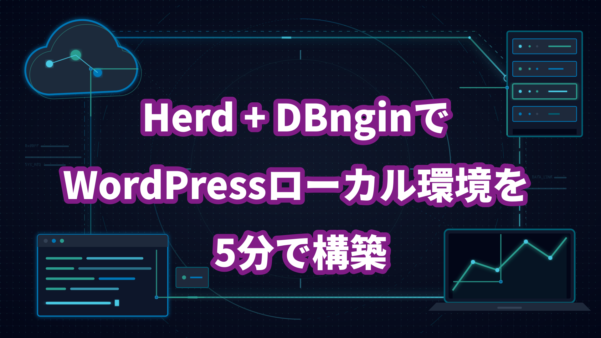 Herd + DBnginでWordPressローカル環境を5分で構築
